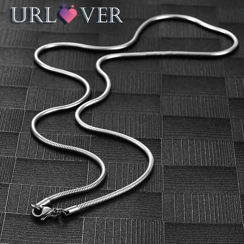 

New Arrivals 1/2/3mm Snake Chain Women and Men 925 Sterling Silver Necklace 16/18/20/22/24/26/28/30 inches Chains Charm Jewelry