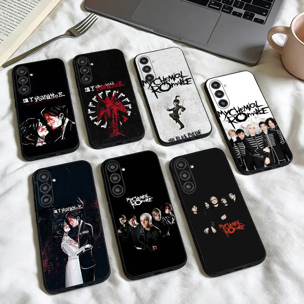 

A-My-Chemical R-Romance MCR phone Case For Samsung Galaxy A73,A72,A71,A70,A53,A52,A51,Others Soft Black Shell