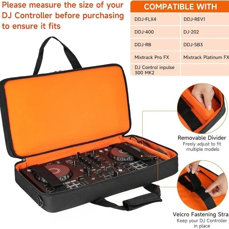 DJ Controller Bag for FLX4 Oxford Cloth DJ-turntable Storage Bag Portable DJ Controller Case Performance Instruments Accessories image 4
