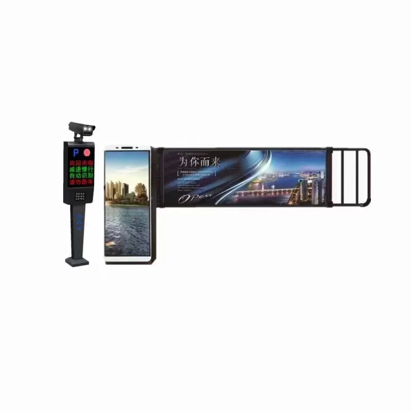 Automatic Car Parking System Entrance Security  Led Screen Advertising Dc Advertising Gate Barrier Gate For Vehicle Entrance