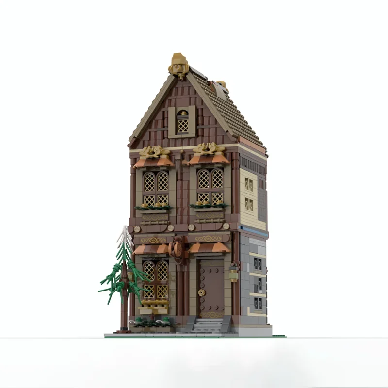 Street View Modell Moc Bausteine Viking Shop Modell Technologie Modulare Ziegel DIY Montage Bau Spielzeug Urlaub Geschenke