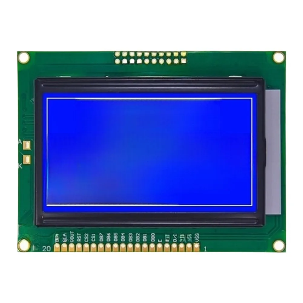 12864 Graphic LCD Screen STN For Semi Transmissive 93x70mm Dot For Matrix Display For Industrial Control Instruments And Meters