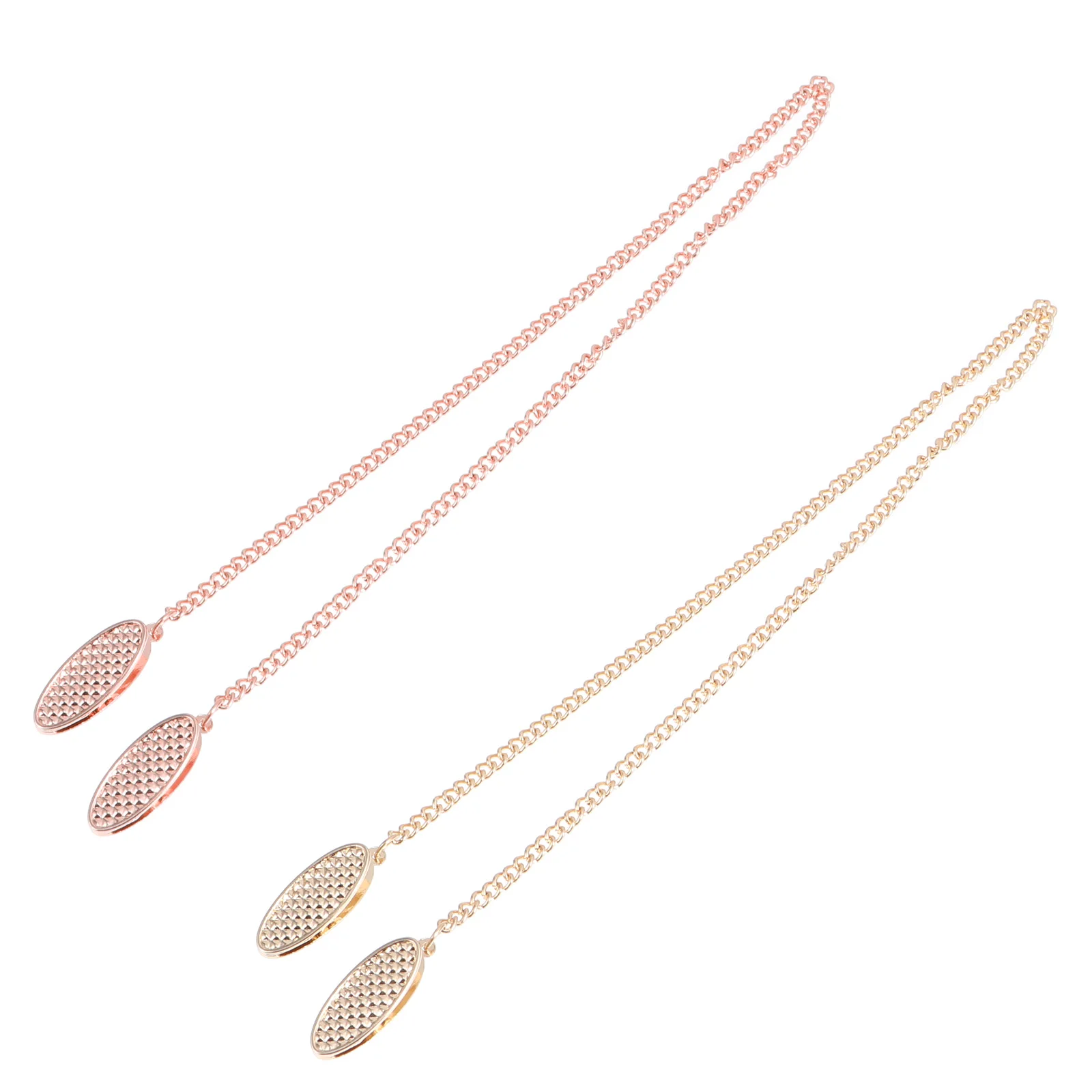 

2Pcs Napkin Clips Chain Zinc Alloy Lightweight Holder Bib Anti Rust Multipurpose Practical Gift Idea