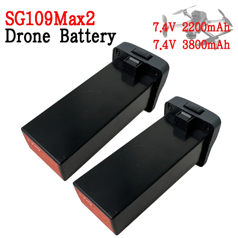 

Original 7.4V 3800mAh SG109 Max2 7.4V 2200mAh 8K drone battery pack, suitable for spare parts of SG109Max2 GPS RC quadcopter