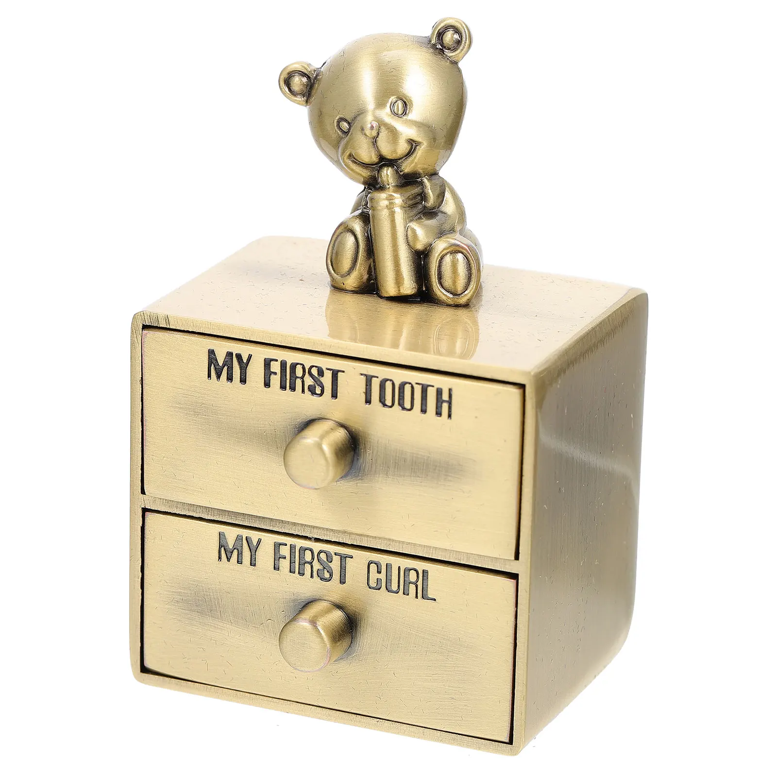 

Teeth Storage Box Birth Distributions Organizer First Tooth and Case Boxes Metal