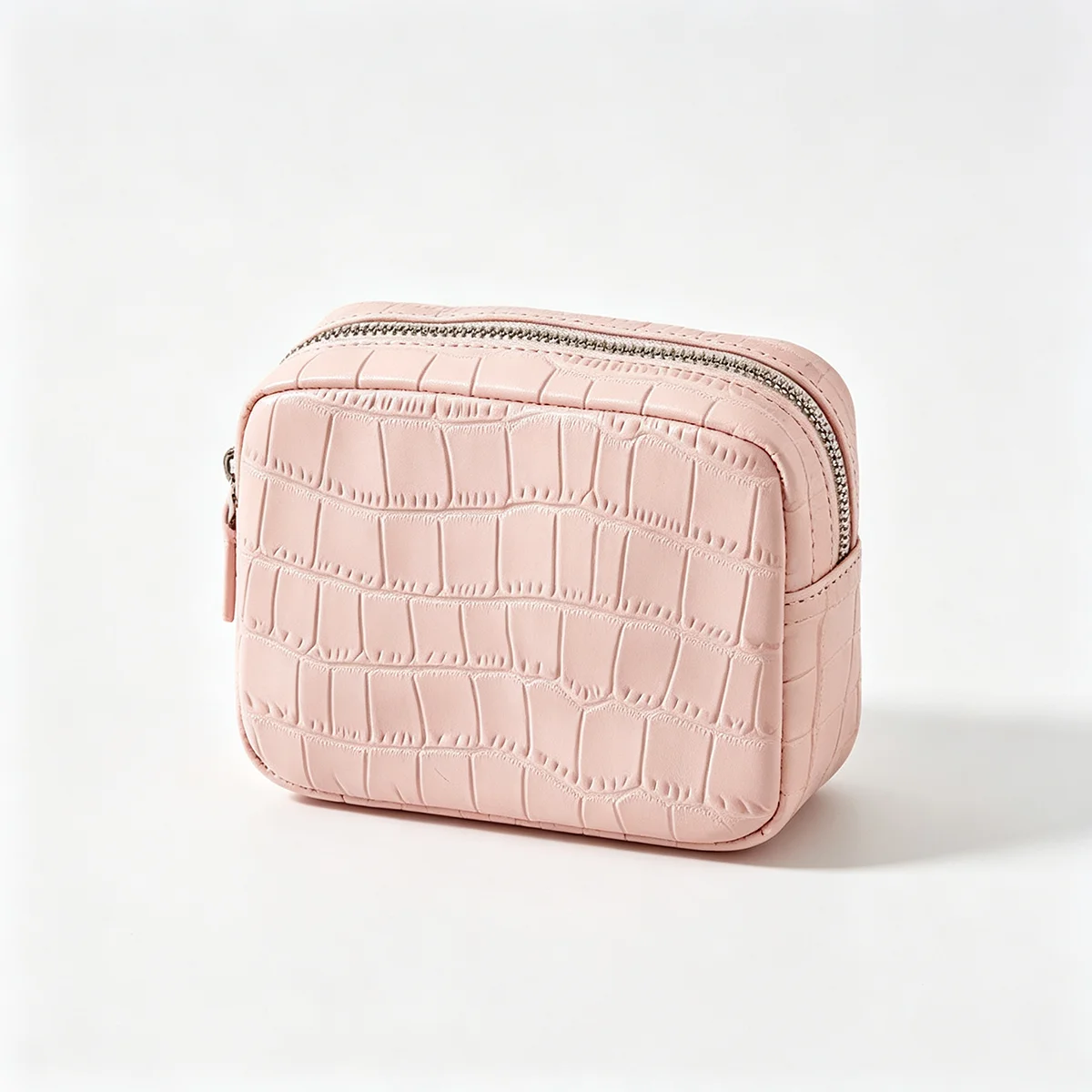 Echtes Leder mit Krokodilprägung Damen-Münzbörse Lippenstifthalter Kopfhörer-Schlüssel-Organizer Clutch Ausweiskartenetui Kosmetiktasche – Detail 17