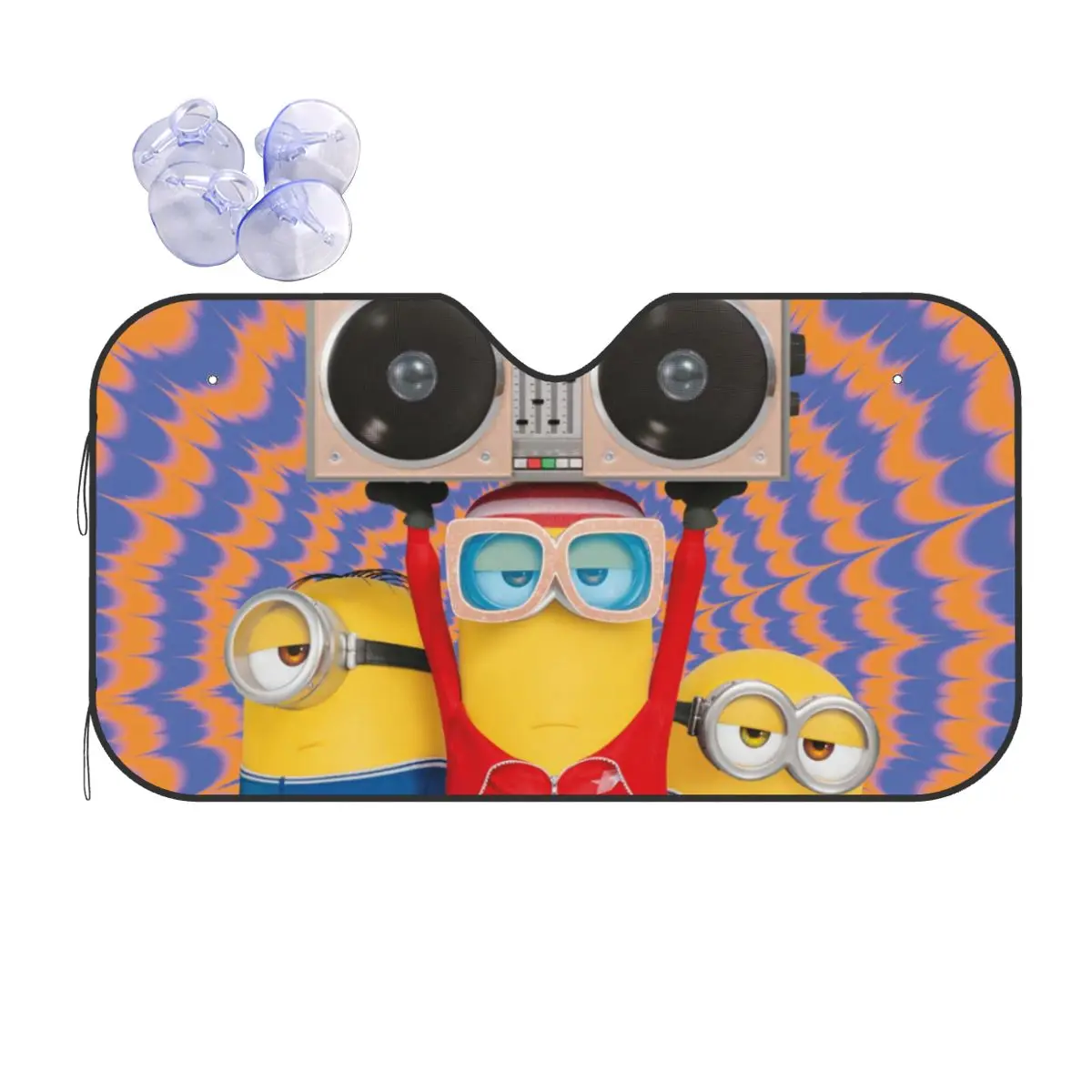 

Custom M-Minions Anime Cute Car Windshield Sunshade Foldable Sun Blocker Car Window Shades
