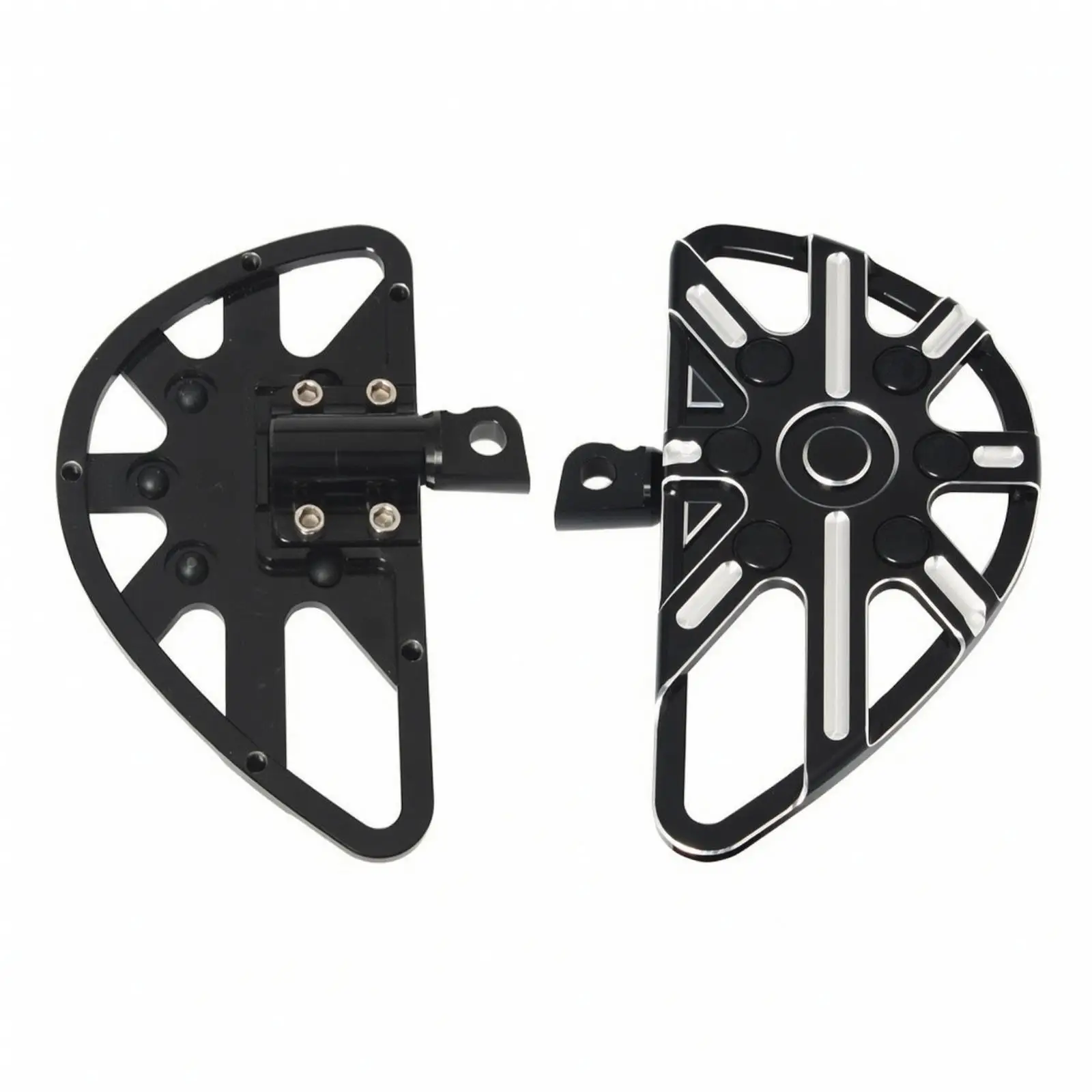 Open Frame Motorcycle Foot Pedal with Hinged Bracket for Harley 883 XL12