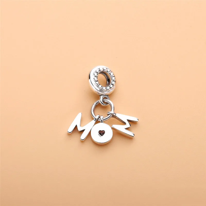 جديد 925 فضة عيد الأم زهرة سحر of ley 925 سلسلة مطرز صالح الأصلي قلادة سوار DIY بها بنفسك السيدات مجوهرات