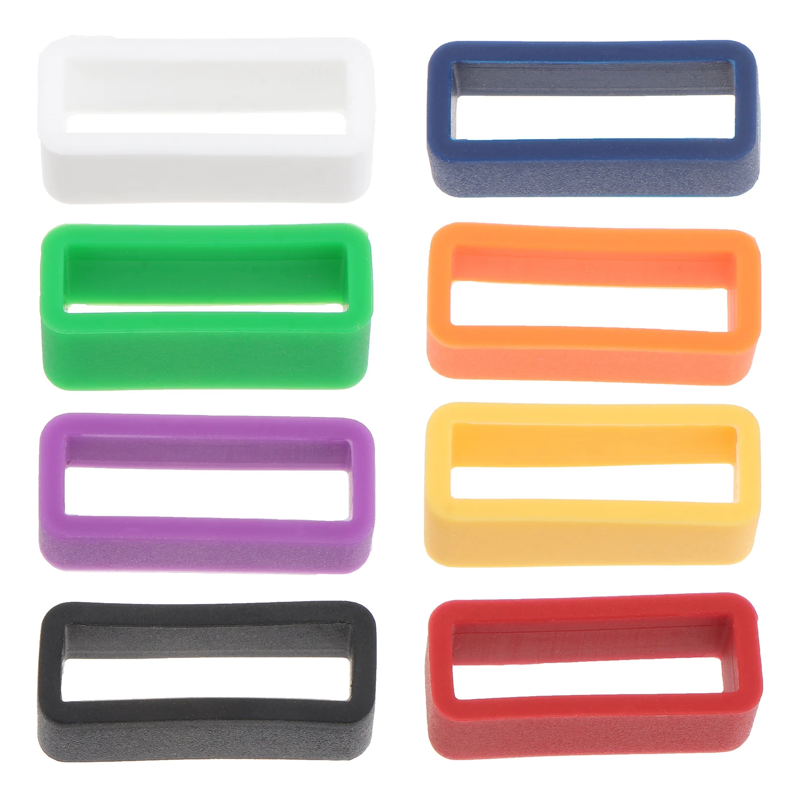 

8pcs Accessories Watch Band Buckle Ring Soft Anti Fall Wrist Holder Loop Keeper Non Fade Comfortable Replacement