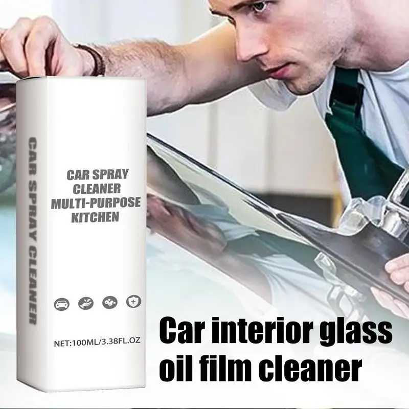 Car Care All Purpose Cleaner Glass Film Removal Cleaner Multifunctional Interior Glass Film Oil Cleaner Car Windshield Washer