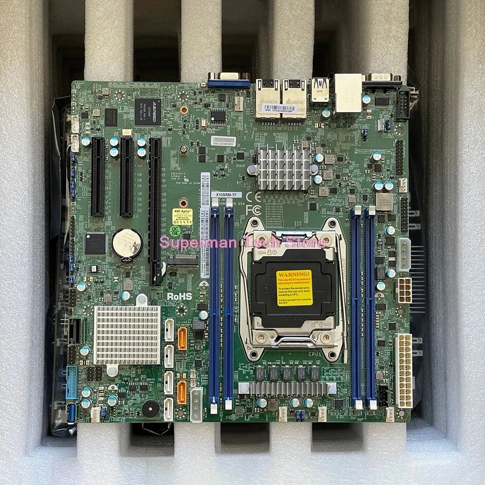 

Single socket R3 LGA 2011 Supports Xeon Processor E5-2600 v4†/ v3 and E5-1600 v4†/ v3 Family For Supermicro X10SRM-TF