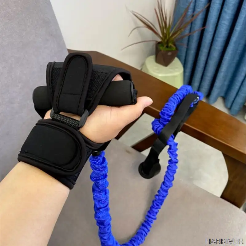 Stroke Hemiplegia Rehabilitation Training Exercise Its Arm Muscles Equipment Cable Machine Bed Upper Arm Stretched Elastic Rope