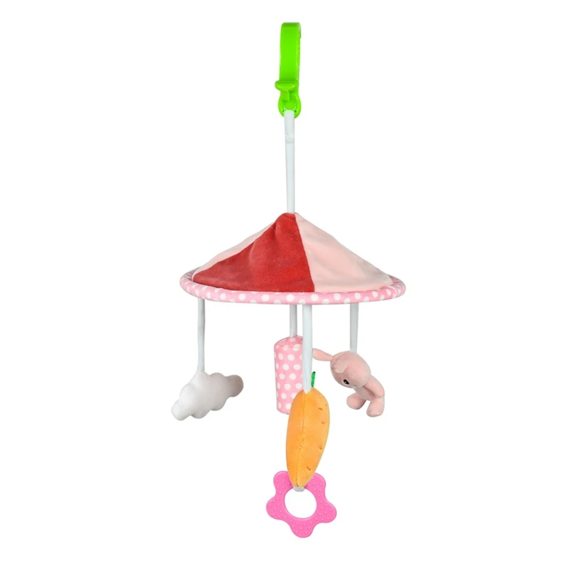 HOT-Infant Rattle Toy 0-12 Months Crib Hanging Music Box With Toy Bracket Bed Bell Car Seat Toy For Newborn