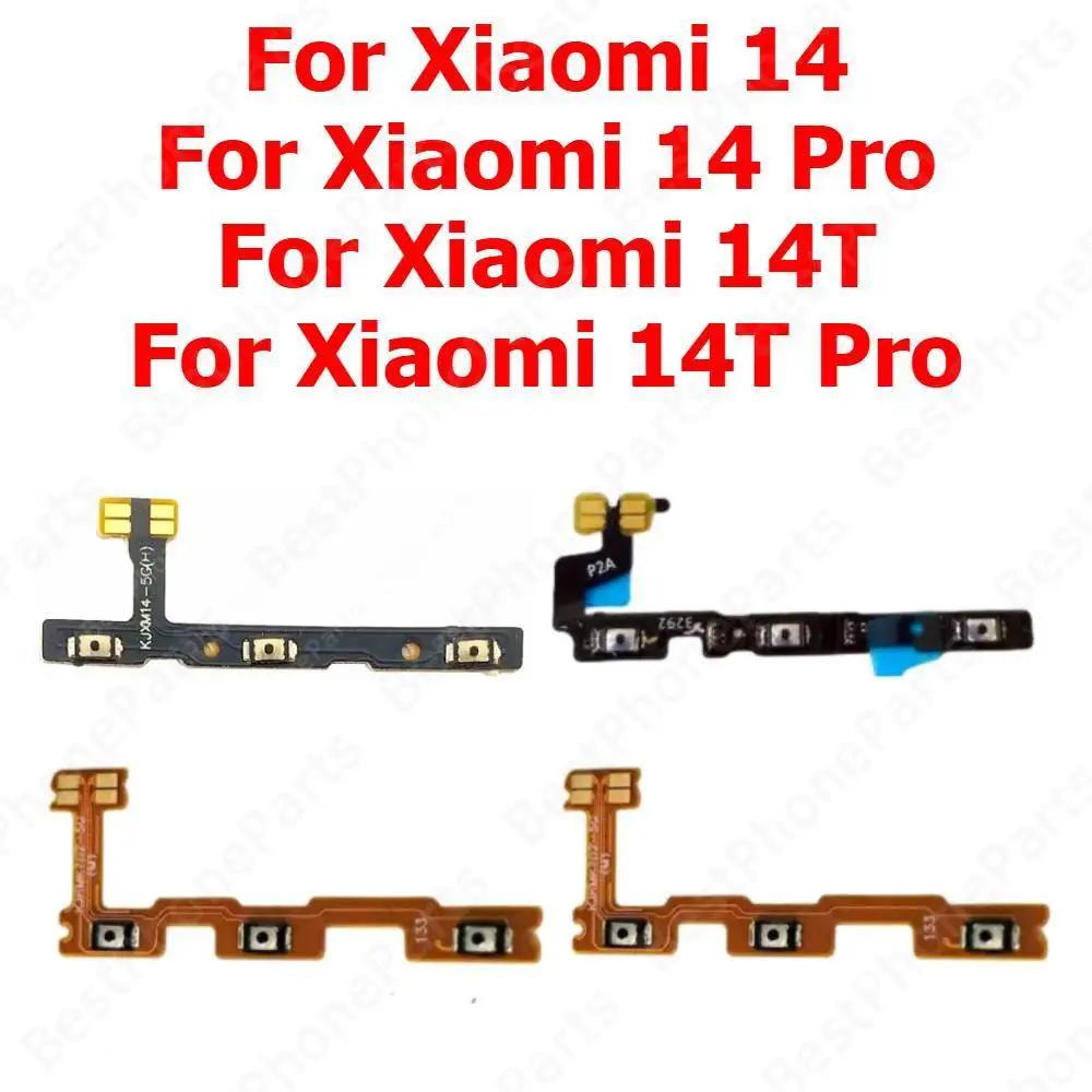 

Power On Off Volume Flex Cable For Xiaomi 14 14T Pro 14Pro 14TPro Switch Side Button Mute Key Mobile Phone Replacement Parts