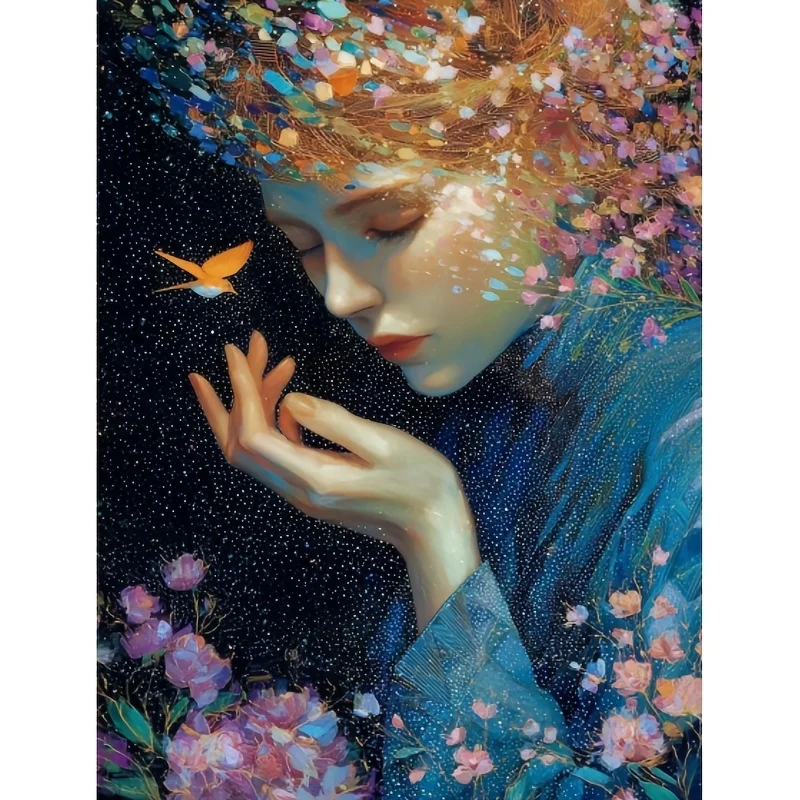 

500/1000/1200/2000PCS Puzzles for Adults , Beautiful Floral Women Jigsaw Puzzles Educational Games Home Decor Gifts
