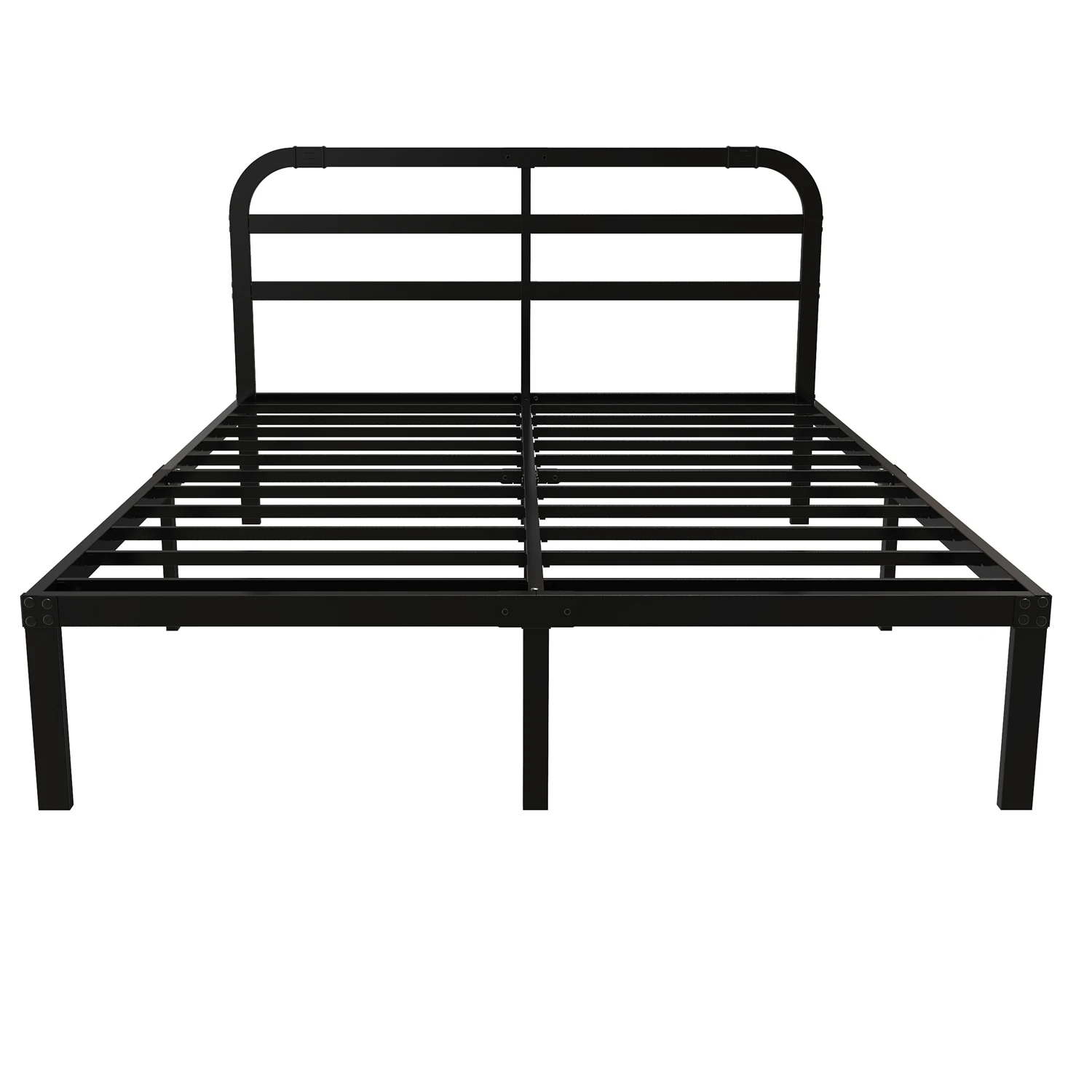 DDPNKL Heavy Duty Metal Bed Frame with Headboard, 3500 lbs Max Weight Capacity Metal Platform, Easy Assembly Mattress Foundation