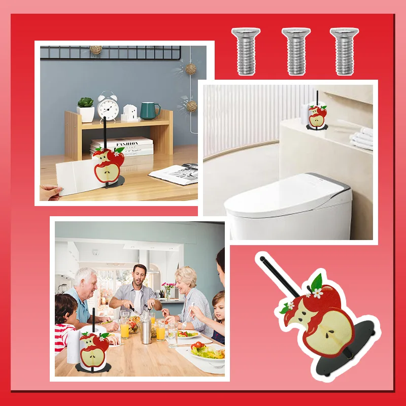 حامل مناديل التفاح المزخرف بشكل لطيف