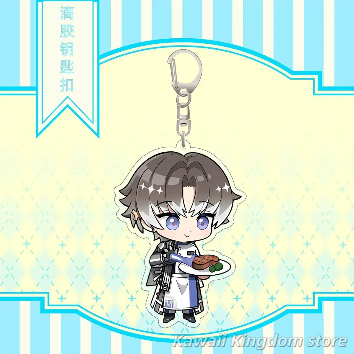 Wuthering موجات تشانغلي فيبي جينشي جيان أنيمي تأثيري الاكريليك المدرسية مفتاح سلسلة قلادة سلاسل المفاتيح لعبة ظهره قلادة