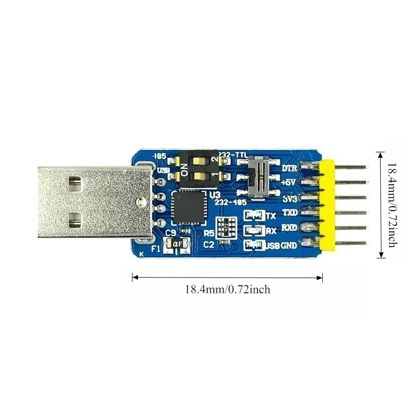 3pcs CP2102 6 in 1 USB to TTL RS485 RS232 Converter Module Multi Protocol Serial Adapter 33V 5V for Arduino