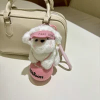 Wilson tenis colgante de felpa moda tenis cachorro colgante pareja llavero deportes memorabilia regalos creativos linda chica