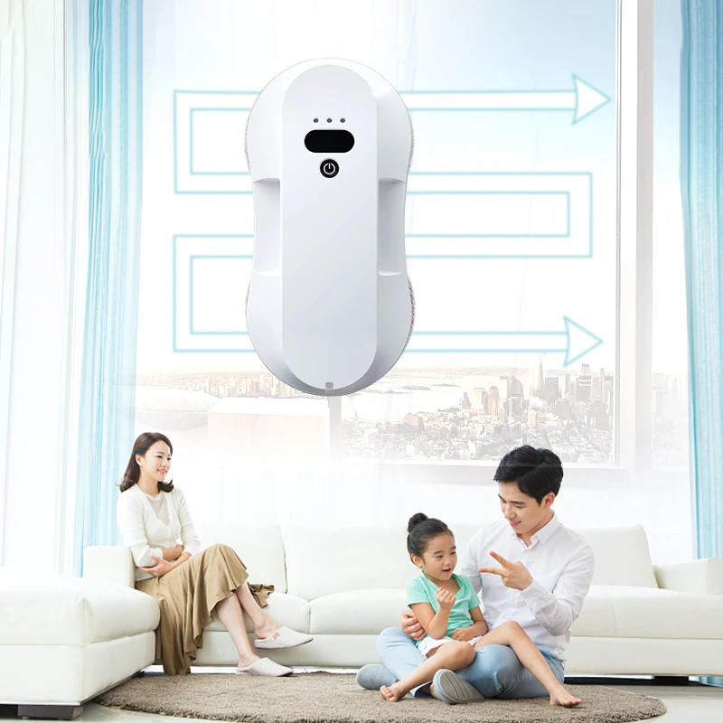 Intelligent two-way water jet window cleaning robot window washer smart cleaner robotic with 62mm thin body