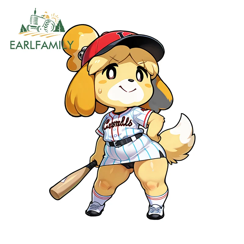 EARLFAMILY فروي إيزابيل ملصقات سيارات جرافيتي جذابة تصميم كرتوني مثير للاهتمام شارات مرآة الرؤية الخلفية ملحقات السيارة