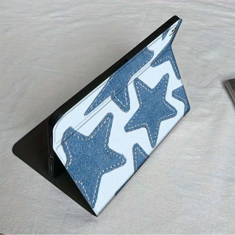 Star Creative Pattern For iPad mini Air 1 2 3 4 5 6 7 6th 7th 9 11 13 M3 M2 gen 7.9 8.3 10.9 بوصة 2025 حافظة كمبيوتر لوحي