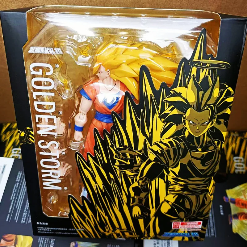 

In Stock Dragon Ball Demoniacal Fit Df Shf Ssj3 Golden Storm Son Goku Action Figure Collection Model Toy Model Gift