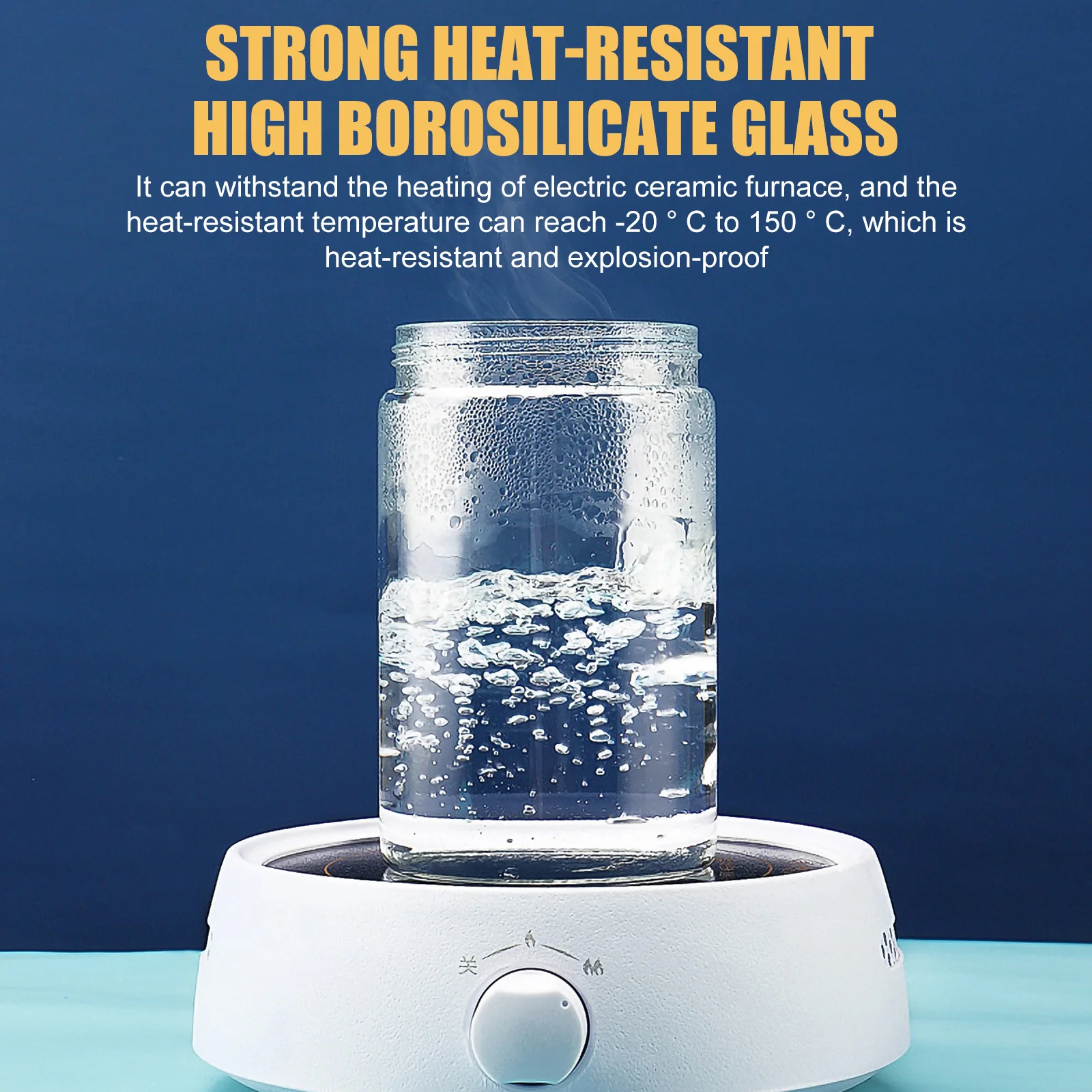 

Convenient Glass Juice Pitcher Large Capacity Multi-Function Beverage Holder Home Hotel Office Accessory