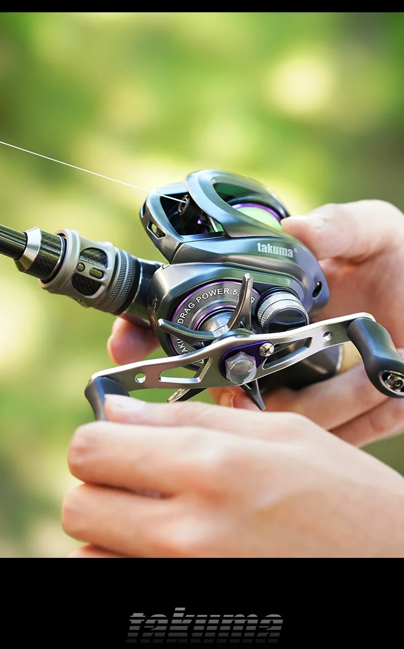 Takuma P1DC DC Casting Reel – Selbstaufladende Technologie, 6+1 Kugellager & 5 kg Bremskraft | Intelligente Bremse für Allzweck-Langwurf-Köderfischen – Detail 13