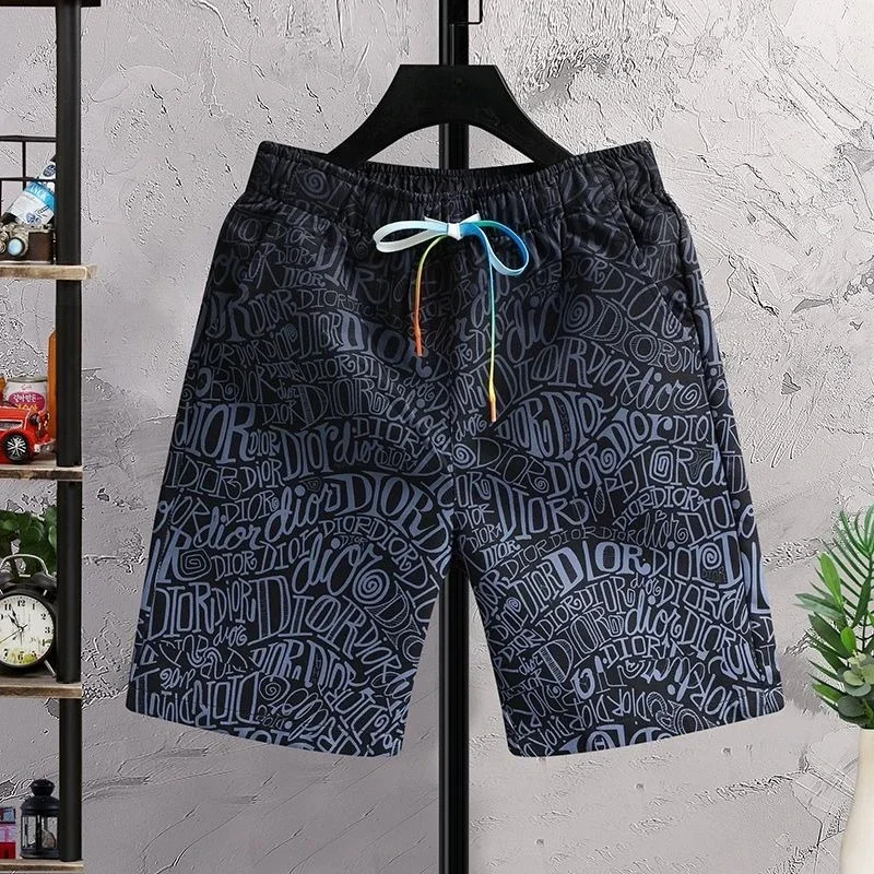 

Мужские короткие брюки, мешковатые пляжные шорты с карманами, свободные широкие шорты на шнурке для мужчин, новые брюки 2021, стильная одежда Ice Xxl Xl