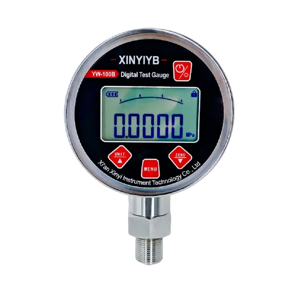 

Stainless Steel 100MM Water Manometer Accuracy 0.5% Digital Pressure Gauge for Gas Liquid Fuel Hydraulic Oil Air