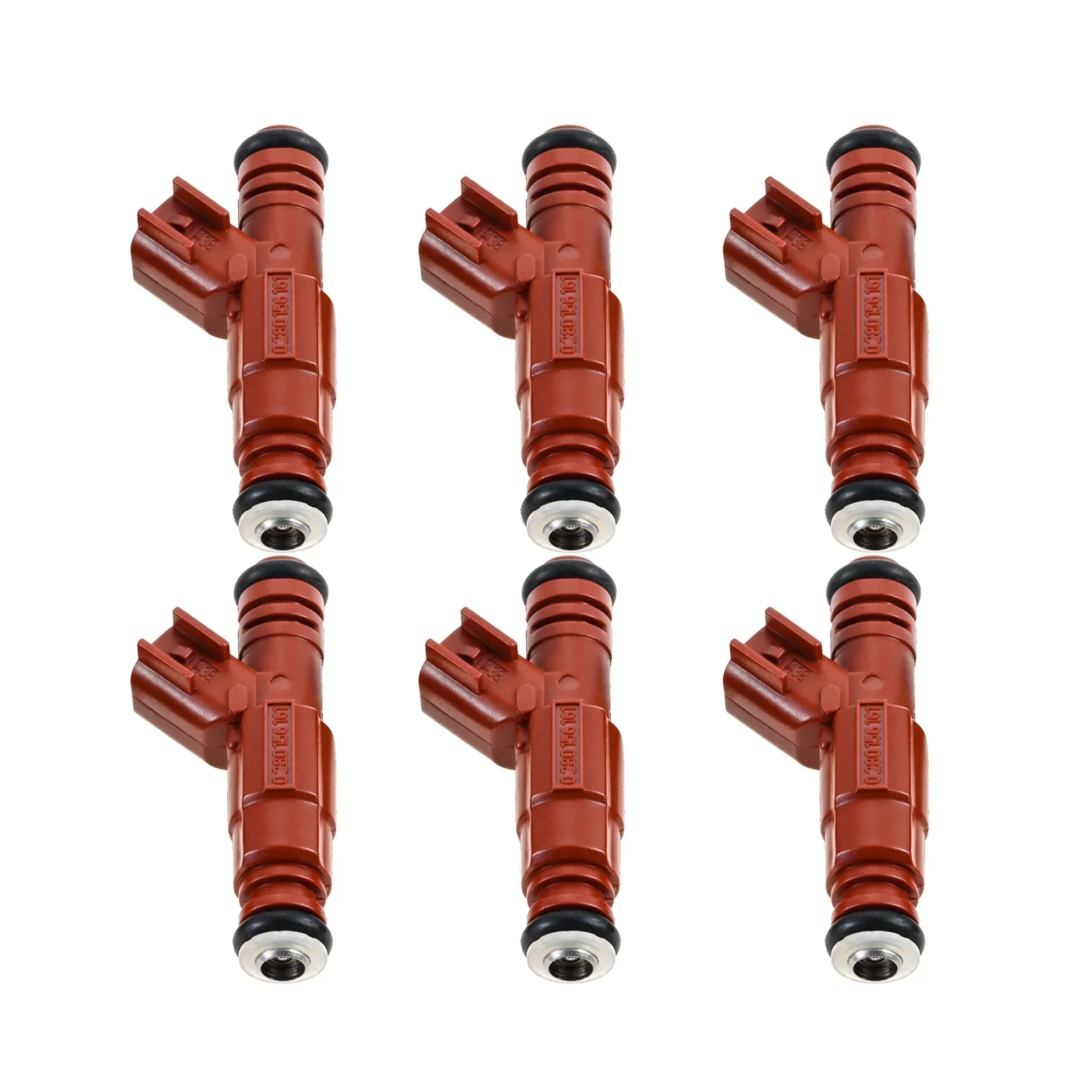 Inyectores de combustible de 6 piezas, 63844, 0280156161, para Ford Escape, Mustang, Windstar, Jeep Grand Cherokee, Wrangler, Dodge, Brooklyn, Ram 1500, 2500Van