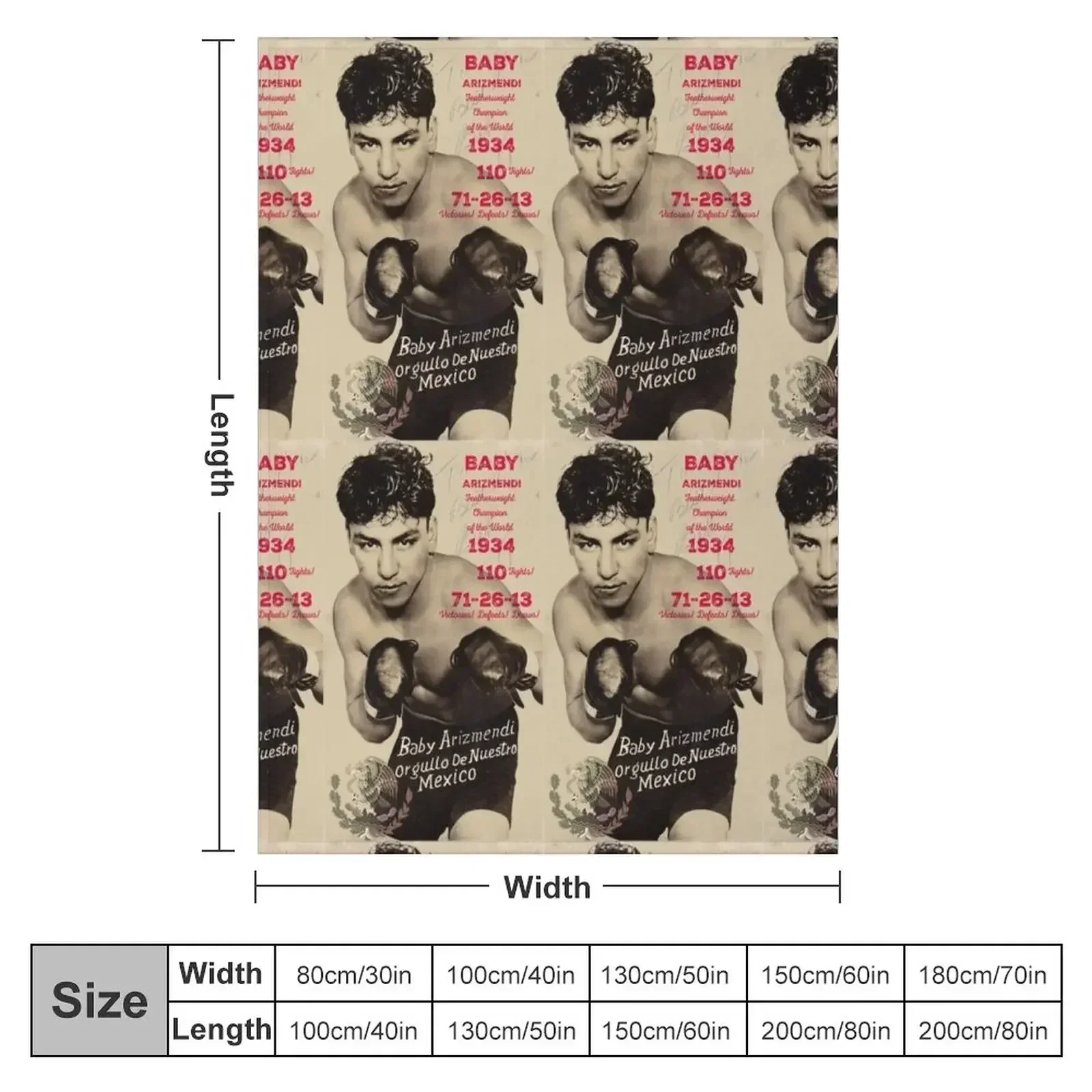 New Boxing & Boxers: Mexican Featherweight Champion Throw Blanket Weighted Luxury St blankets and throws Multi-Purpose Blankets
