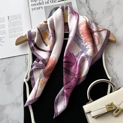 100% Mulberry Silk Scarf Fashion Women Summer Scarves Poncho Hijab Kerchief Pashmina Foulard Femme Square Scarfs Bandana Shawl