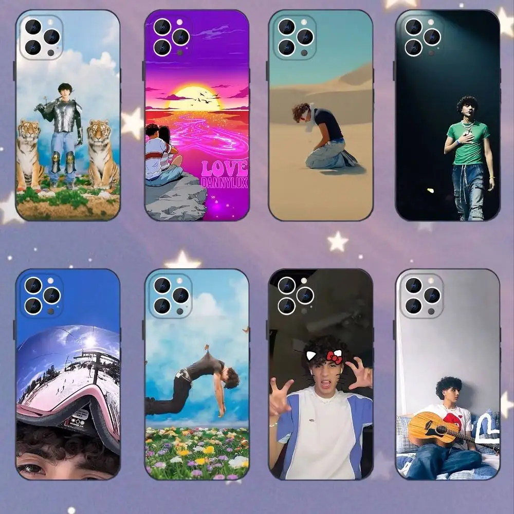 

DannyLux American Singer Phone Case For iPhone 16,15,14,13,12,11,Mini,Pro,SE,MAX White Matte Shockproof Cover