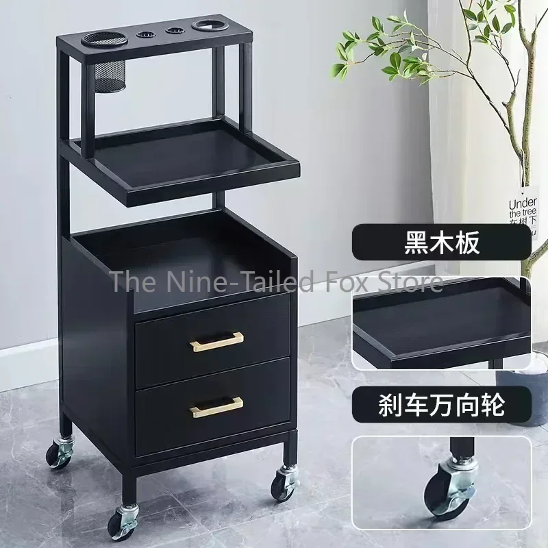 Barber Beauty Salon Tray Auxiliary Professional Car Wheels Cleaning Cart Furniture Hairdresser Aesthetic Carrello Reception