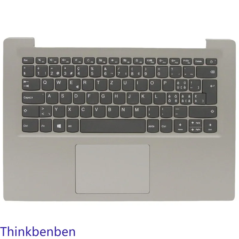 SWS Swiss Mineral Gray Keyboard Upper Case Palmrest Shell Cover For Lenovo Ideapad S130 14 130s 14IGM 120s 14IAP 5CB0R61336