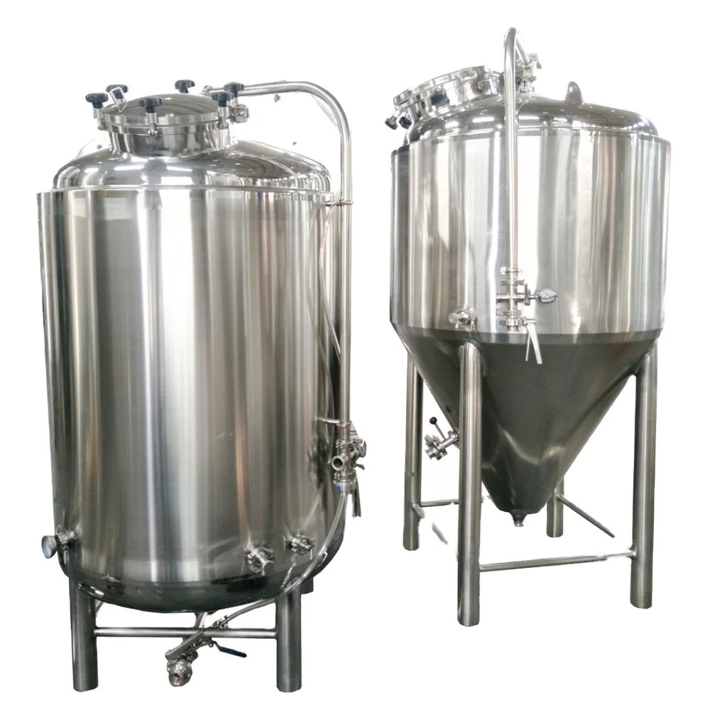 200L 300L 400L 500L stainless steel beer brite tank beer fermenter with double cooling jacket