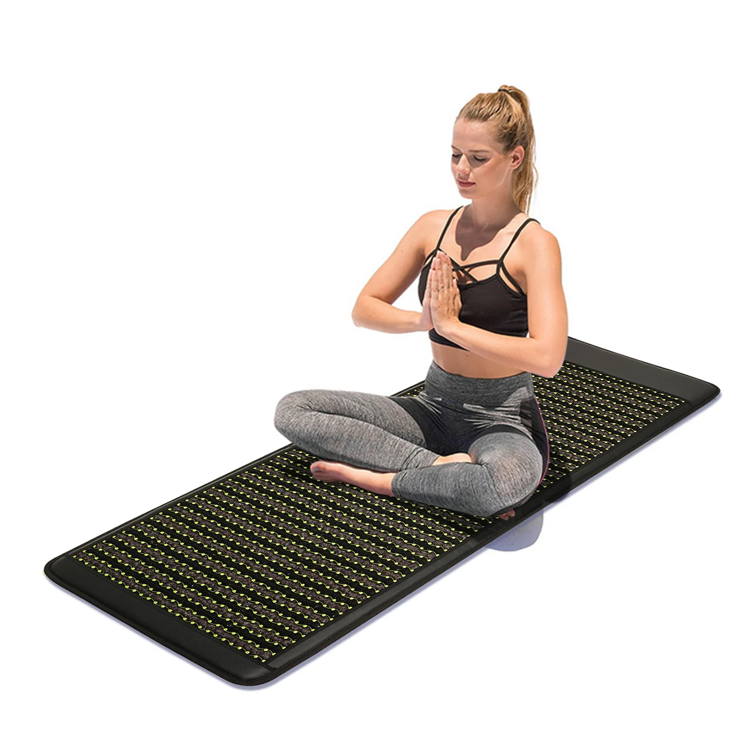 

Higher Dose Full Body High Quality Amethyst Pemf Magnetic Yoga Meditation Heating Infrared Mattress