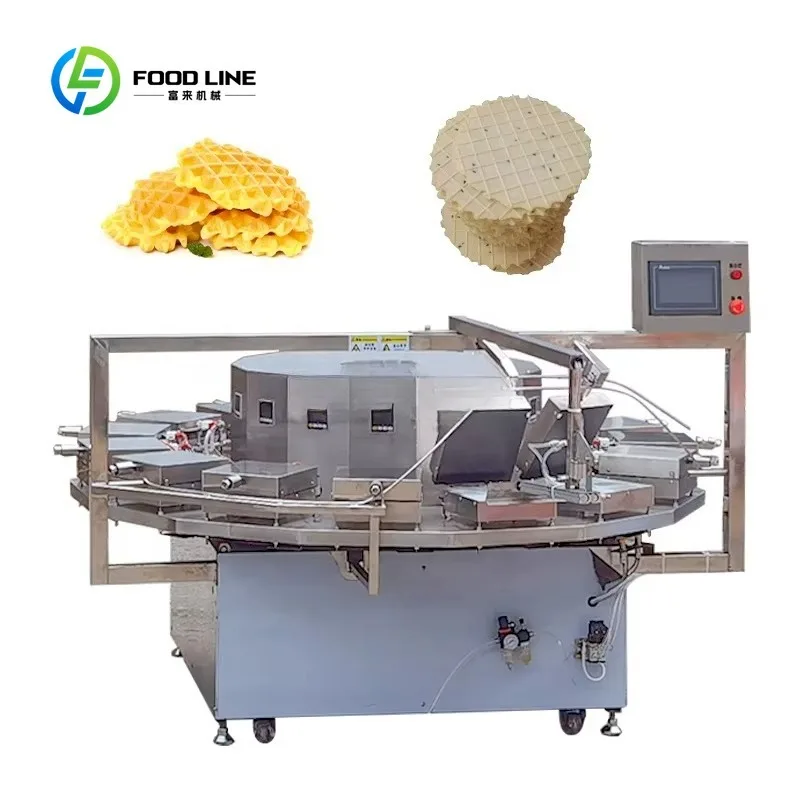 Custom Made Chocolate Full Automatic  Sugar Ice Cream Waffle Cone Maker Make Machine Industrial