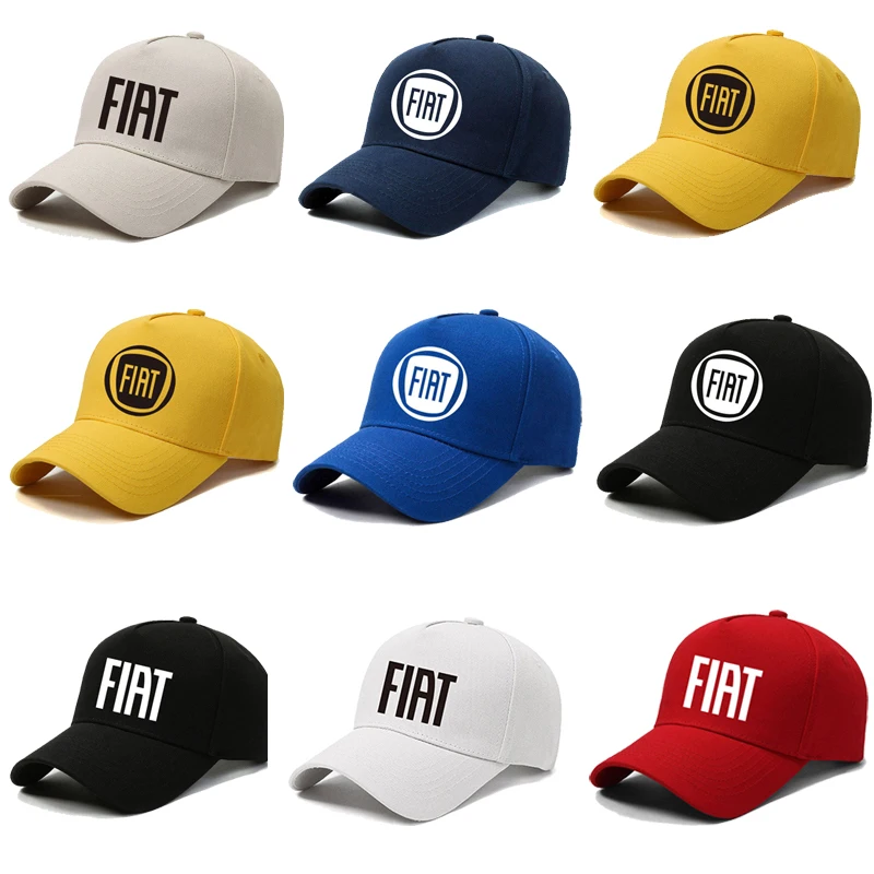 Image of Auto-Logo-Mütze für Fiat Abarth 500 Tipo FR Panda Argo Freemont Viaggio Bravo Punto Doblo Pulse Stilo Palio Pondo Strada Ducato