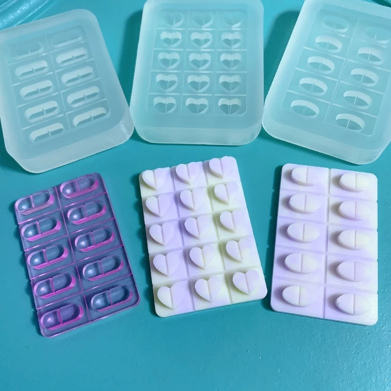 Personalized Tablets Mold Capsules Medicine Making Mould Resuable Silicone Casting Mold Versatile Drugs Pellet Moulds