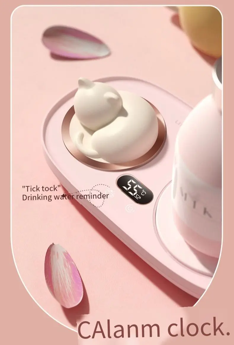 3 scaldino scaldino sottobicchiere promemoria acqua intelligente muto riscaldatore tazza a risparmio energetico spegnimento automatico