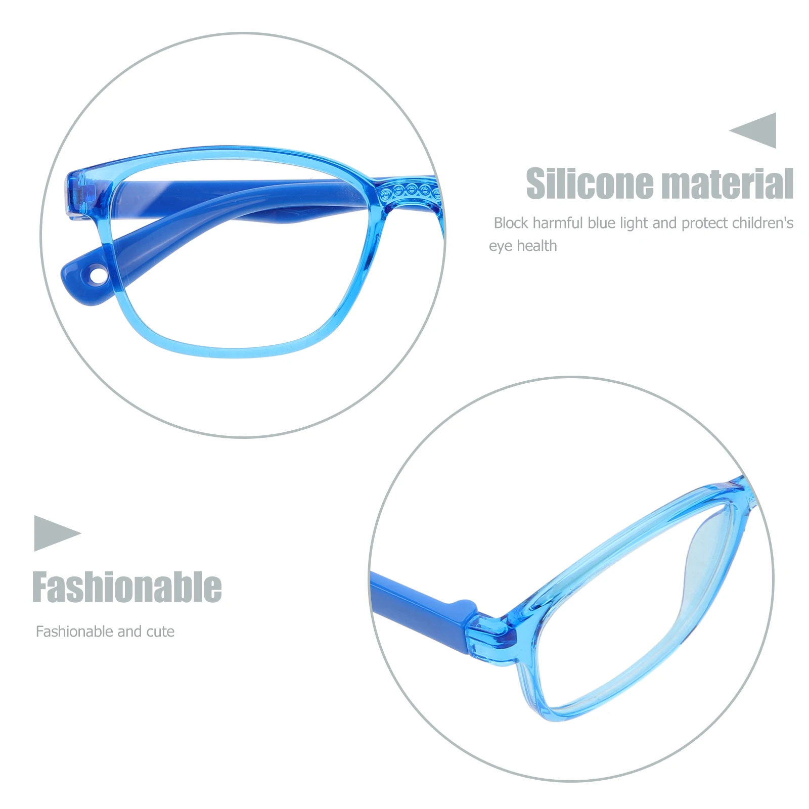 

Stylish Blue Light Blocking Glasses -Ray For Children Foldable Durable Design Reusable Eyeglass Study Glasses Portable