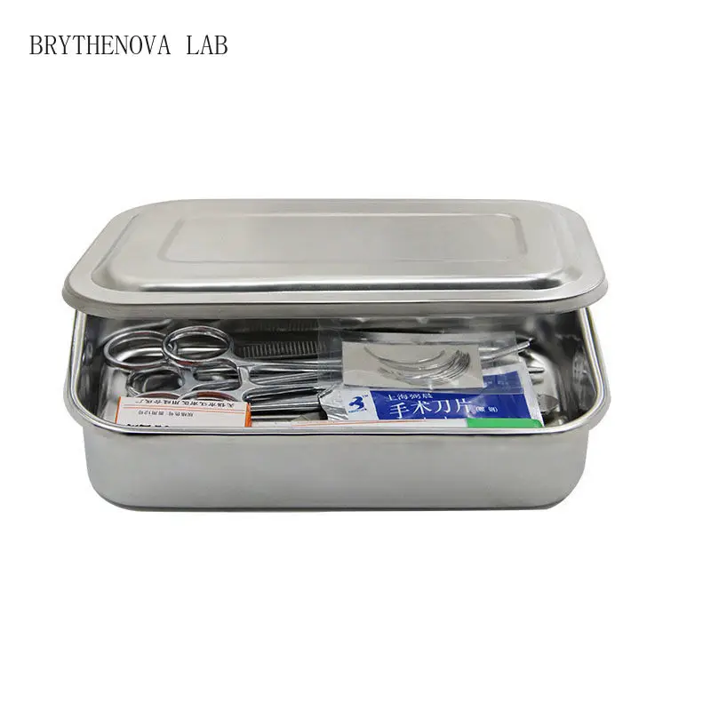 Veterinary operation box Animal anatomy small instrument Pig Knife Castration Stainless Steel Surgical Scissors Pet Foundation