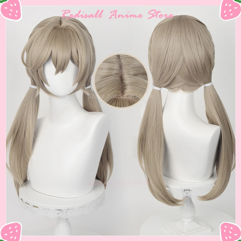 

Qingque Wig Cosplay 65cm Long Straight Hair Light Linen Synthetic Scalp 2023 Halloween Game Headwear