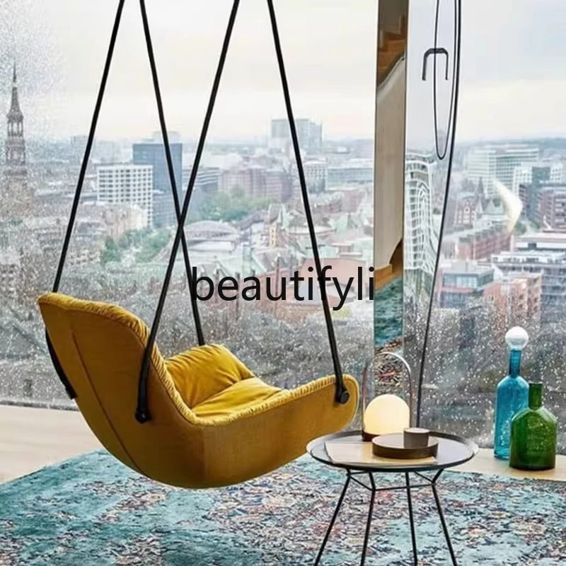 

Modern Minimalist Art Hanging Chair for Home Balcony Indoor Swing Hanging Basket Single Person Model Room Hanging Chair