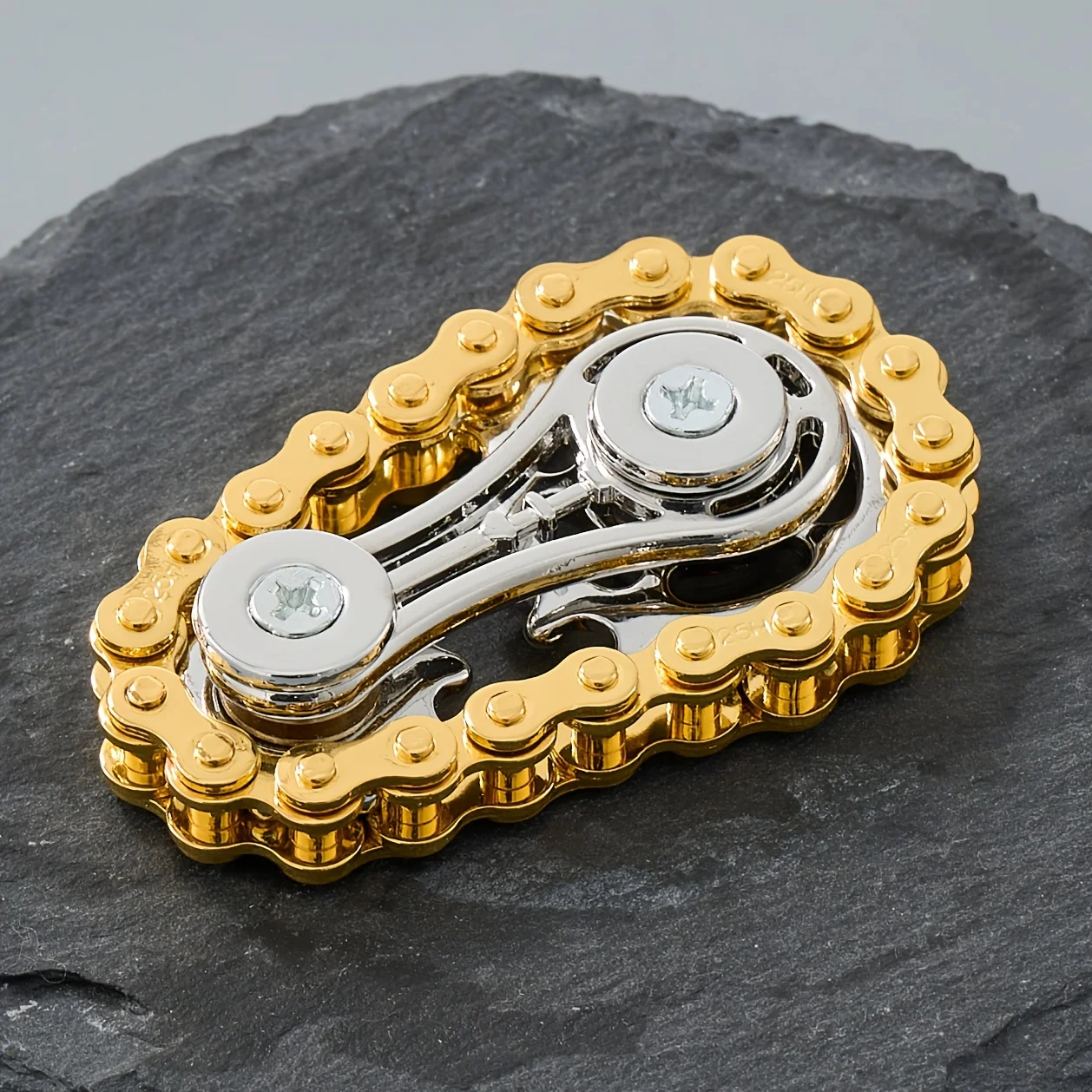 Nouvelles pignons volant d'inertie bout des doigts Gyro Fidget Spinner libération du Stress anxiété chaînes de vélo en métal EDC Spinner Fidget jouets pour adulte